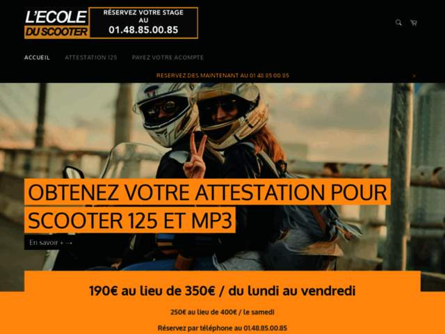 › Voir plus d'informations : L'école du Scooter