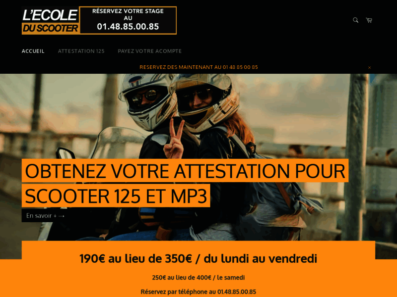 › Voir plus d'informations : L'école du Scooter