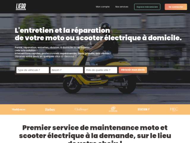 Liebr.fr - Réparation Moto et Scooter Électrique à Domicile