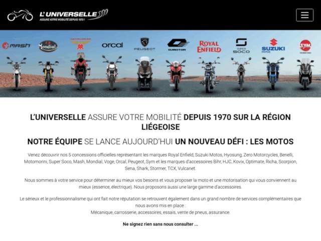 L'Universelle Motos, Scooters et Accessoires - VERVIERS