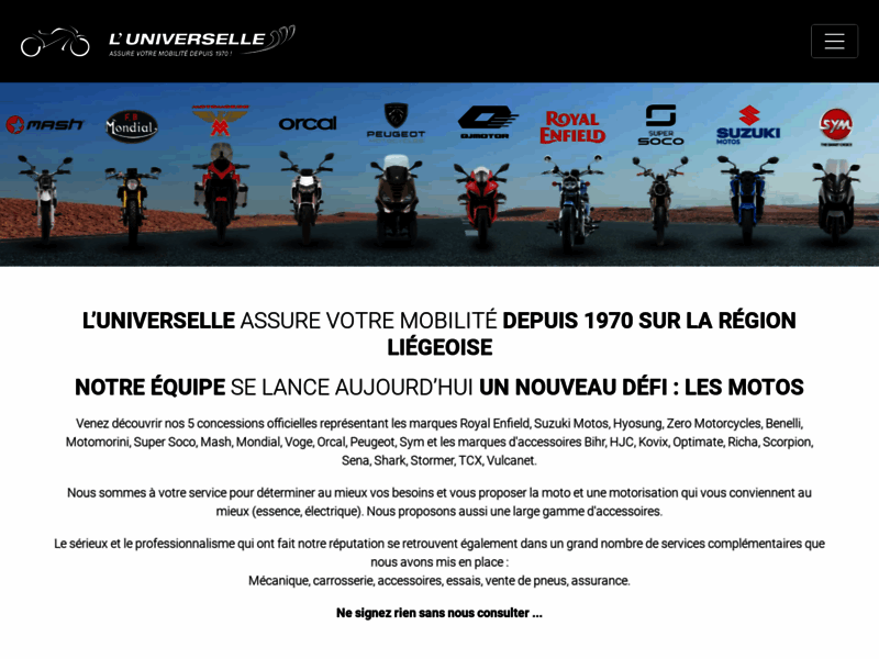 › Voir plus d'informations : L'Universelle Motos, Scooters et Accessoires - VERVIERS