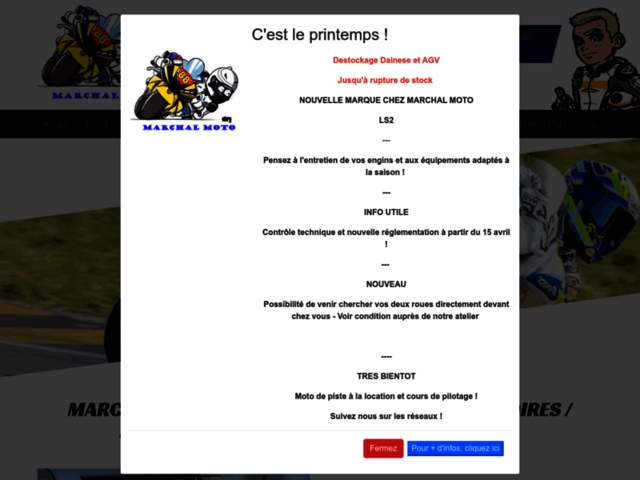 › Voir plus d'informations : Marchal Moto