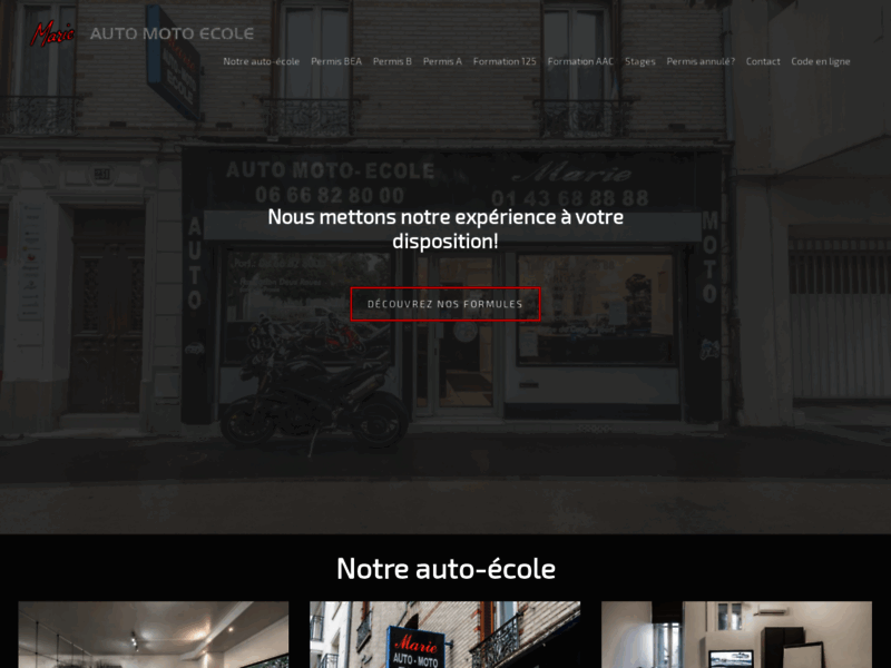 › Voir plus d'informations : Marie Auto Moto Ecole