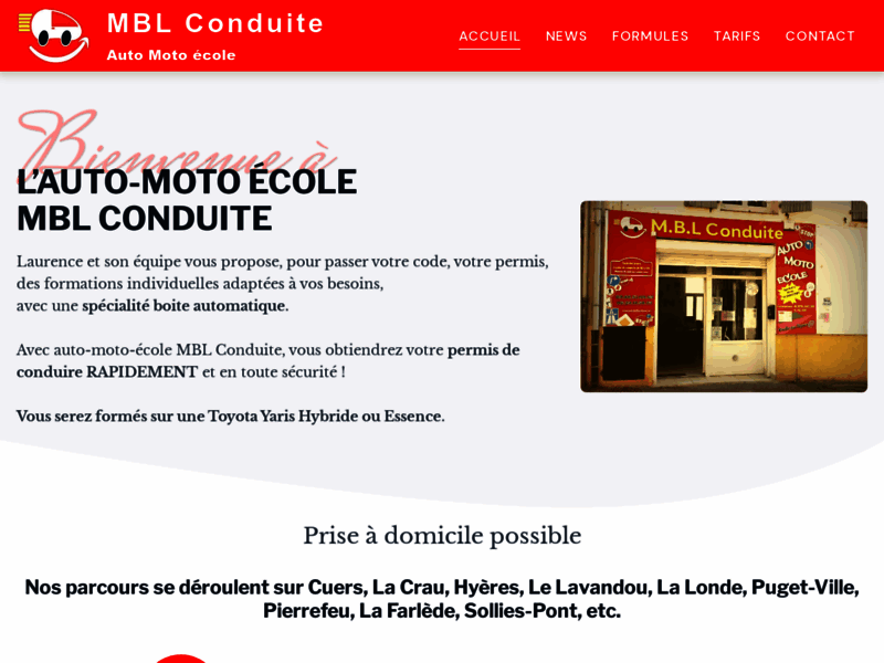 › Voir plus d'informations : Driving School Mbl Conduite Cuers