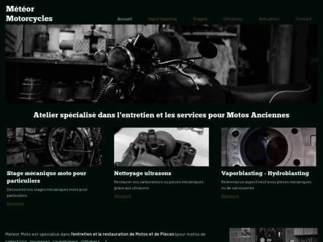 › Voir plus d'informations : Météor Moto - Stage Mécanique Moto