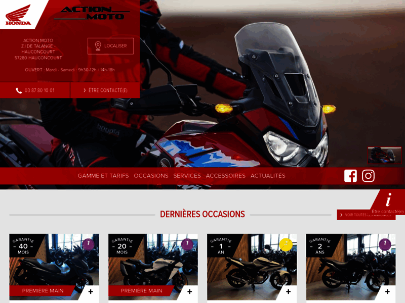 › Voir plus d'informations : ACTION MOTO | Honda