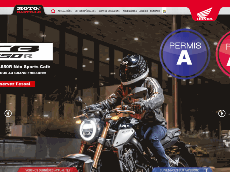 › Voir plus d'informations : Honda Moto Bastille