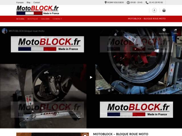 › Voir plus d'informations : MOTOBLOCK - Bloque roue motos