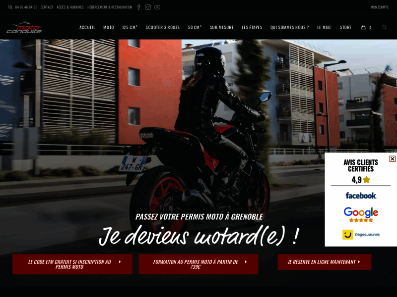 › Voir plus d'informations : Moto Conduite