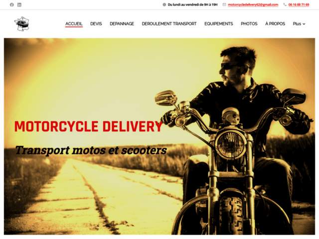 › Voir plus d'informations : Motorcycle Delivery / Transport motos et scooters