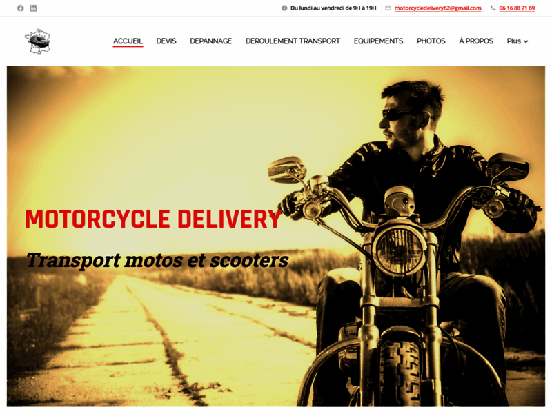 › Voir plus d'informations : Motorcycle Delivery / Transport motos et scooters