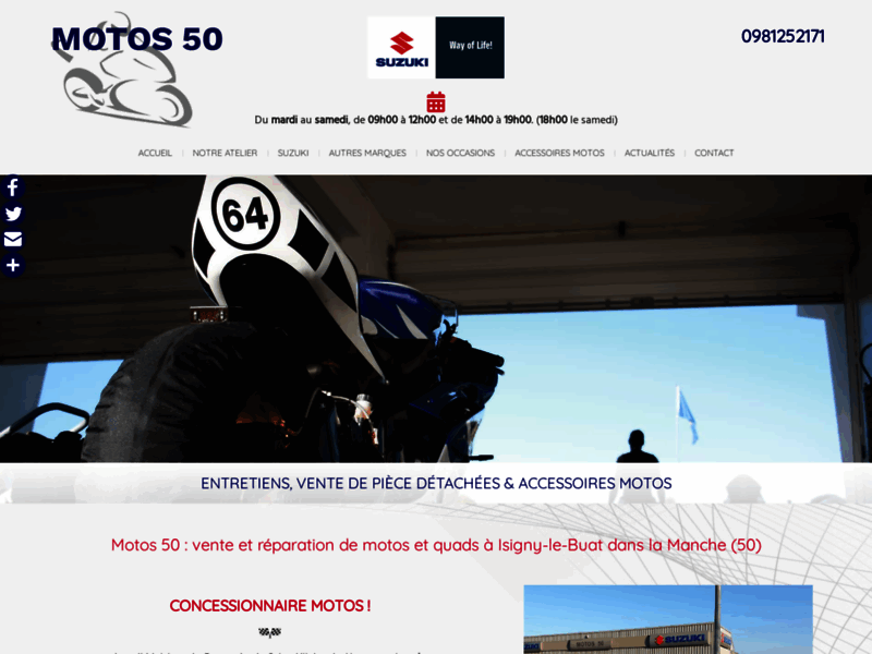› Voir plus d'informations : Motos 50
