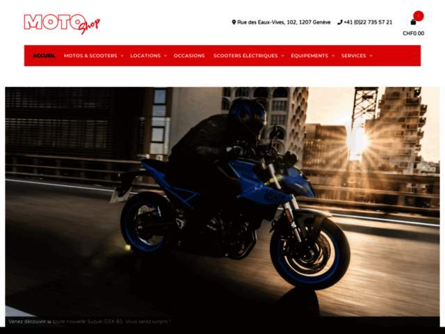 › Voir plus d'informations : Motoshop SA - SUZUKI et SYM