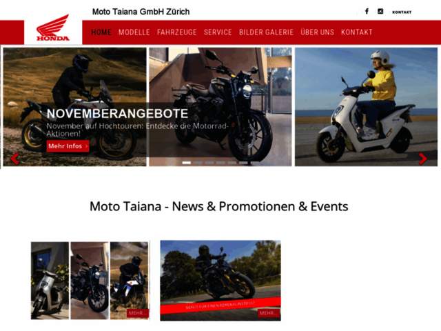 › Voir plus d'informations : Moto Taiana Honda motorcycles and scooters