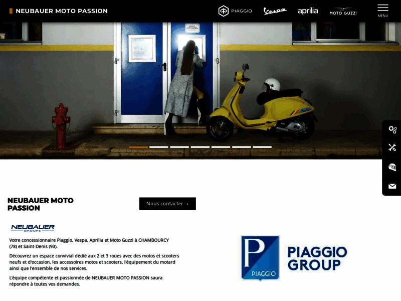 › Voir plus d'informations : NEUBAUER Moto Passion Piaggio - Aprilia - Vespa - Moto Guzzi