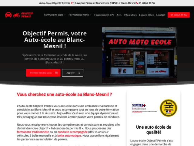 › Voir plus d'informations : Objectif Permis Auto-Moto Ecole