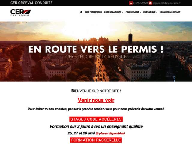 › Voir plus d'informations : Orgeval Conduite