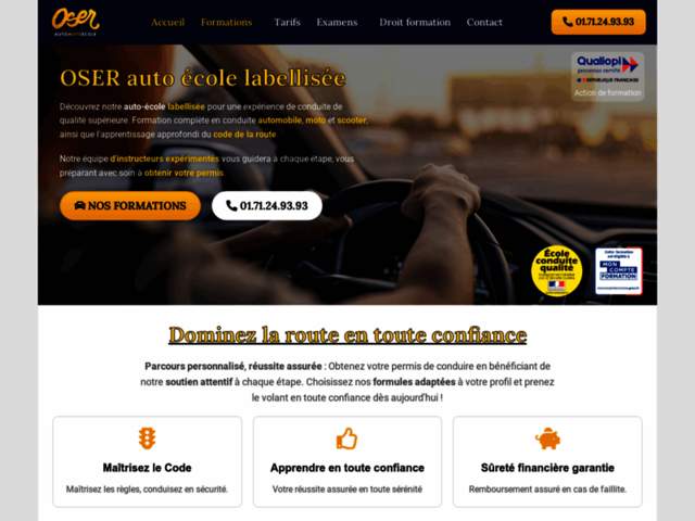 › Voir plus d'informations : Oser 2 Auto Moto Ecole