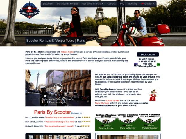 › Voir plus d'informations : Paris By Scooter