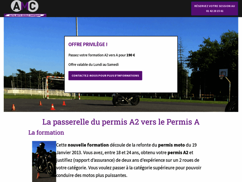 › Voir plus d'informations : L'auto Moto École Amc