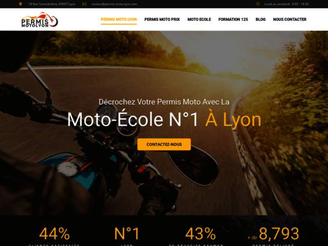 › Voir plus d'informations : Permis Moto Lyon