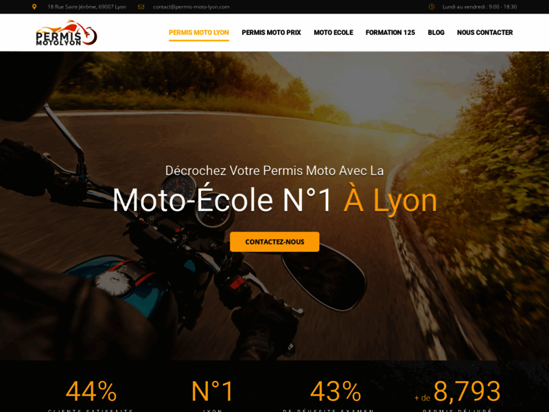 › Voir plus d'informations : Permis Moto Lyon