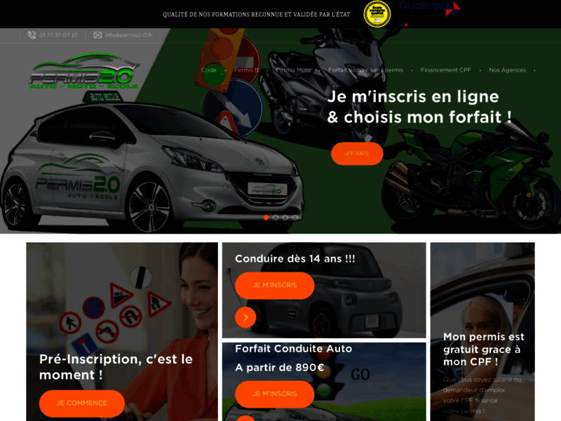 › Voir plus d'informations : Driving School Permis 2.0 Quincy