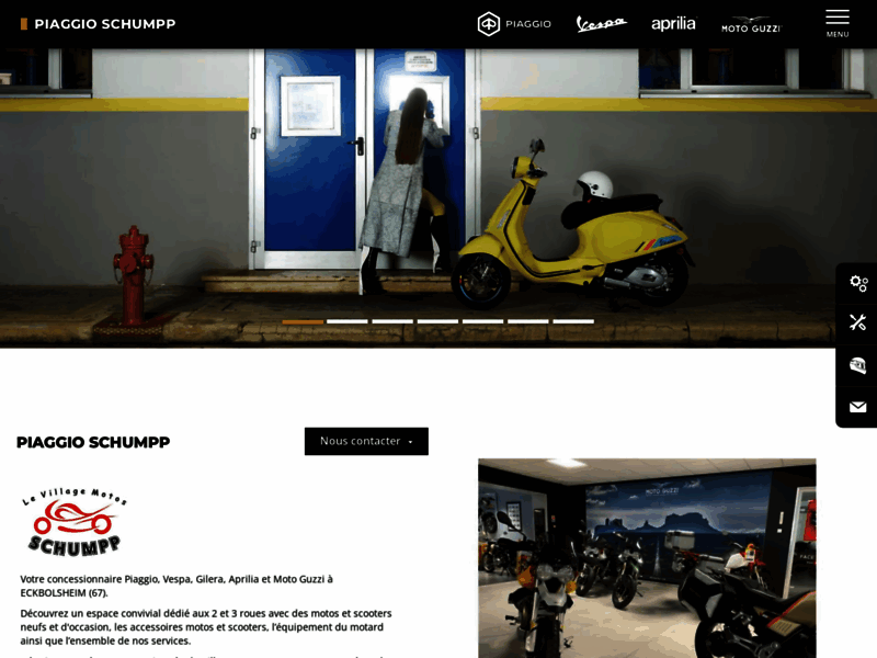 › Voir plus d'informations : Motoplex Strasbourg SCHUMPP Aprilia Moto-Guzzi Piaggio Vespa