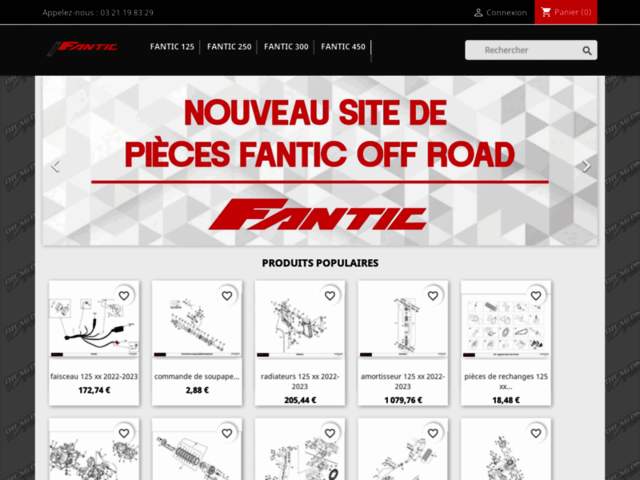 › Voir plus d'informations : Pièces Fantic Offraod