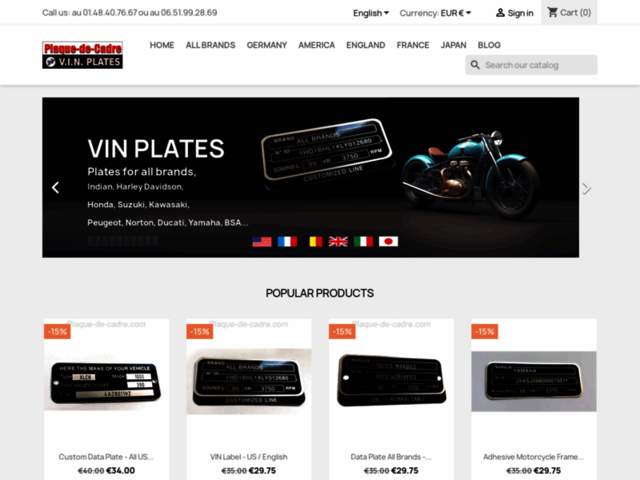 › Voir plus d'informations : Plaque de cadre