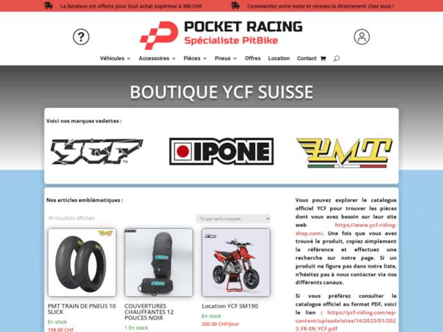 Pocket Racing - Revendeur YCF - Sur RDV