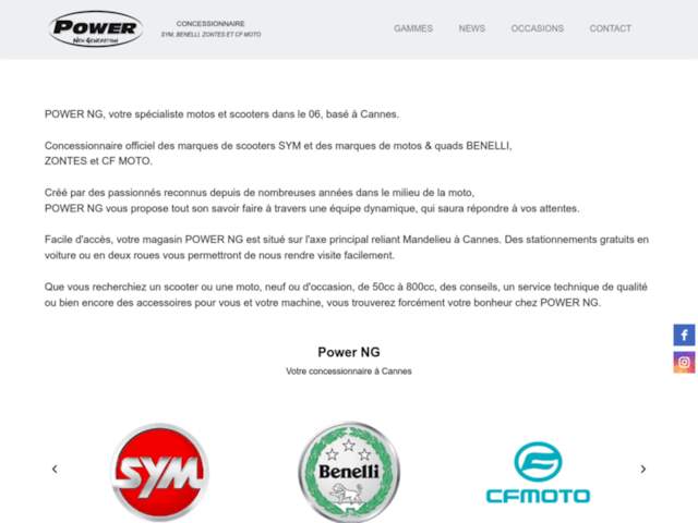 Power NG - SYM - BENELLI - CF MOTO - ZONTES