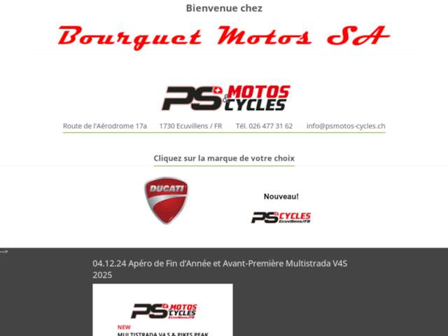 PS Motos & Cycles SA | Ducati Fribourg