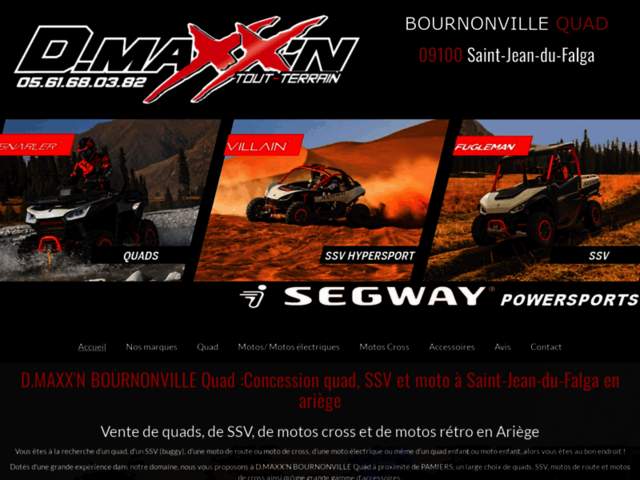› Voir plus d'informations : D.MAXX’N Bournonville Quad