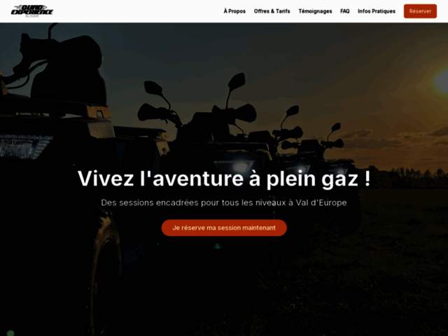 › Voir plus d'informations : Val d'Europe quad expérience