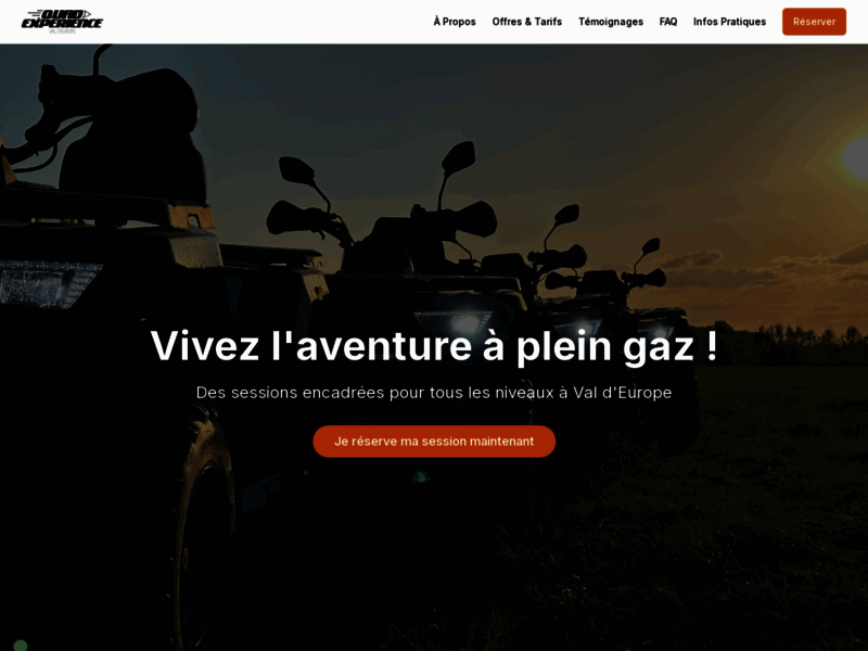 › Voir plus d'informations : Val d'Europe quad expérience