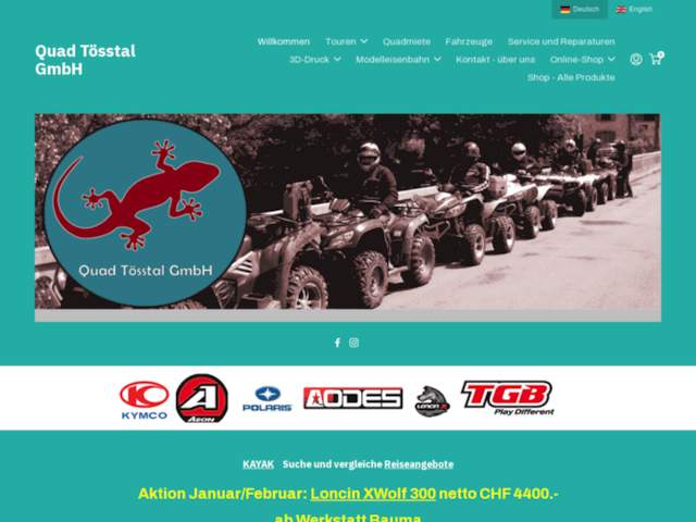 › Voir plus d'informations : Quad Tösstal GmbH