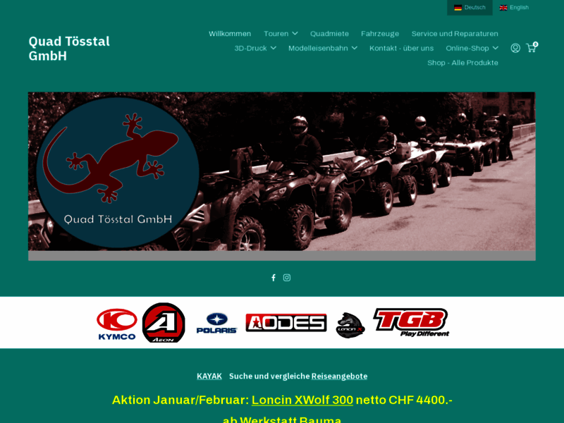 › Voir plus d'informations : Quad Tösstal GmbH