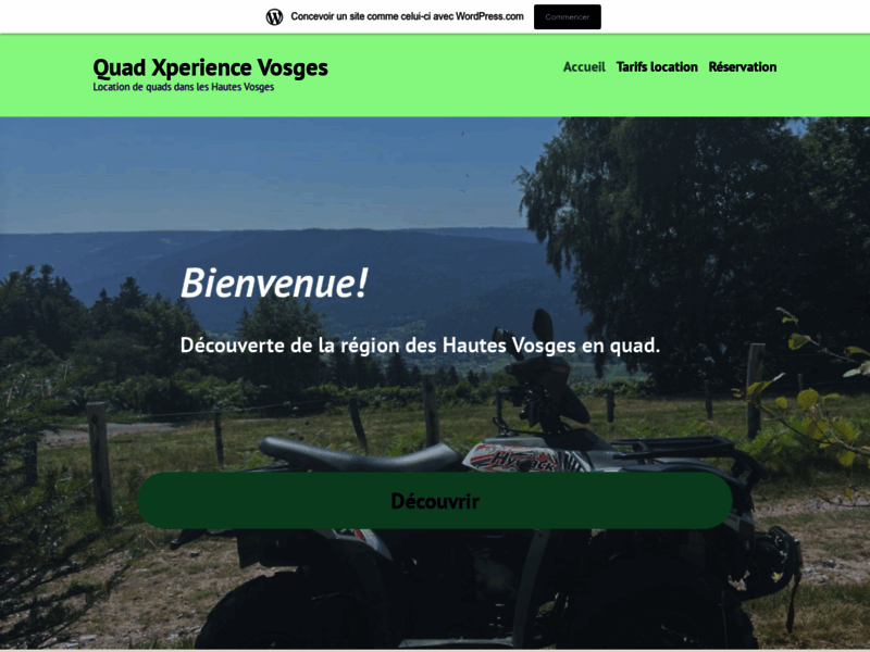 › Voir plus d'informations : Quad Xperience Vosges