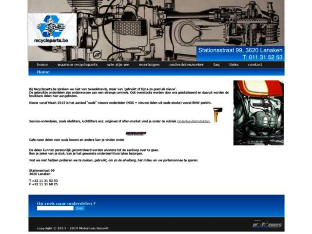 › Voir plus d'informations : Recycleparts.be / Motorhuis.be