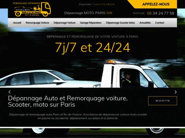 › Voir plus d'informations : Remorquage Voiture Moto