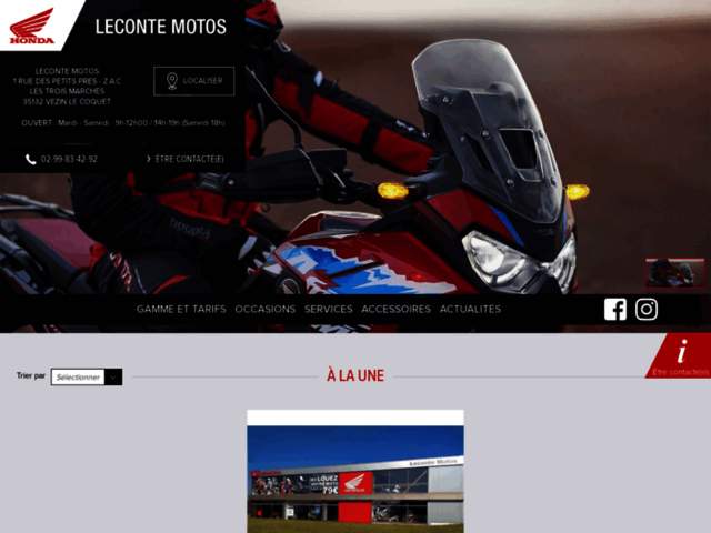 › Voir plus d'informations : Honda