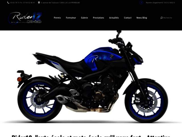 › Voir plus d'informations : Rider 12