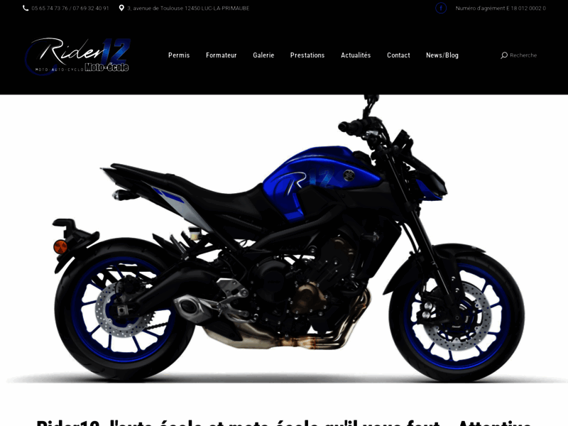 › Voir plus d'informations : Rider 12