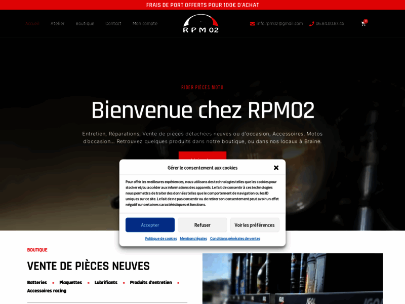 › Voir plus d'informations : RPM 02 - Rider Pièces Moto