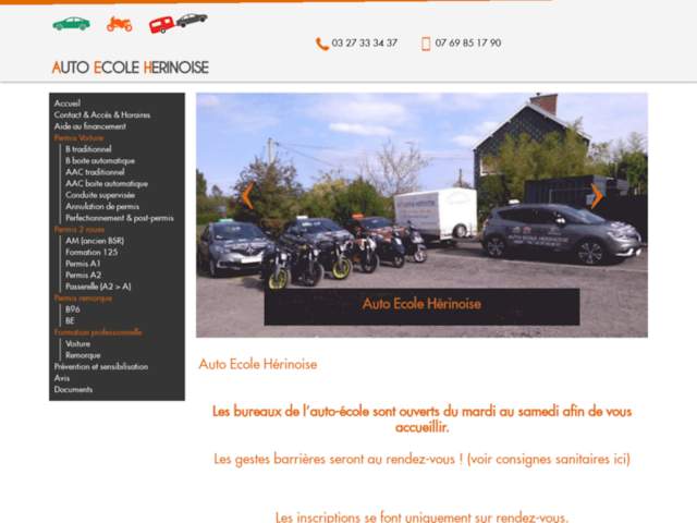 › Voir plus d'informations : Auto-École Hérinoise