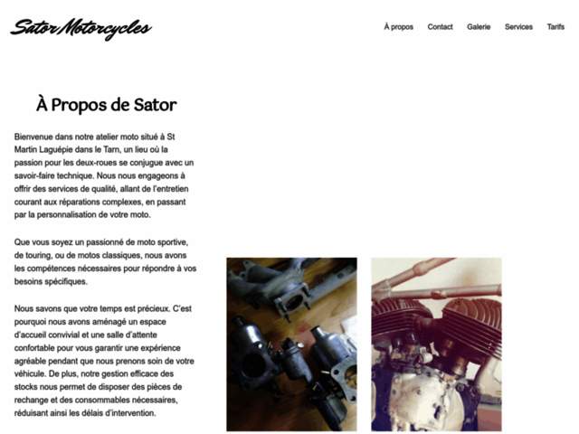 › Voir plus d'informations : Sator motorcycles