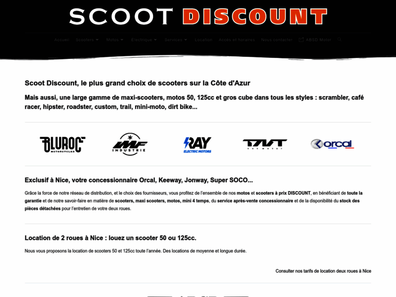 › Voir plus d'informations : SCOOT DISCOUNT // ABSD MOTOR