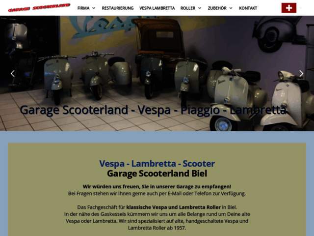 › Voir plus d'informations : Scooterland - Vespa Lambretta - Reparatur und Restauration