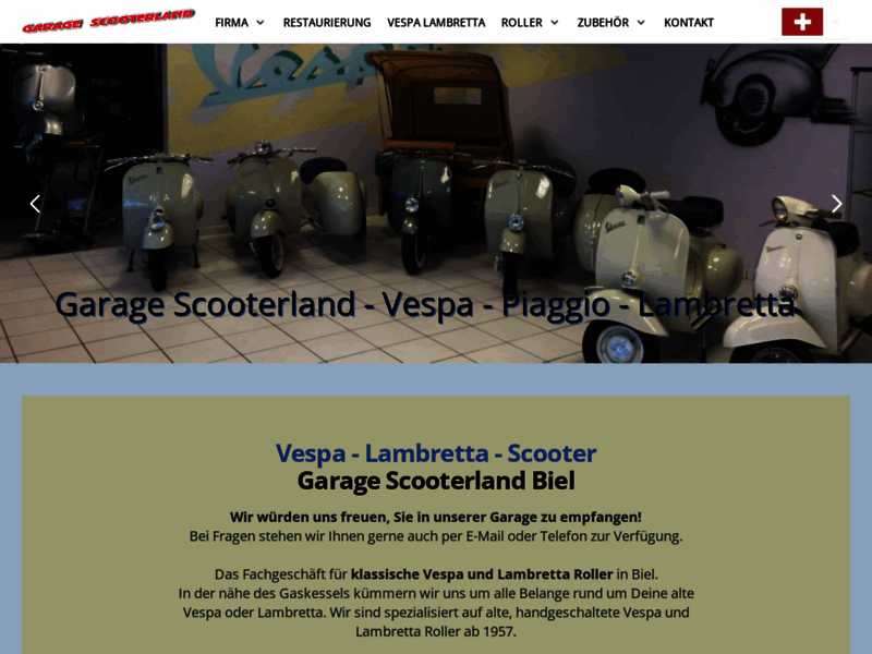 › Voir plus d'informations : Scooterland - Vespa Lambretta - Reparatur und Restauration